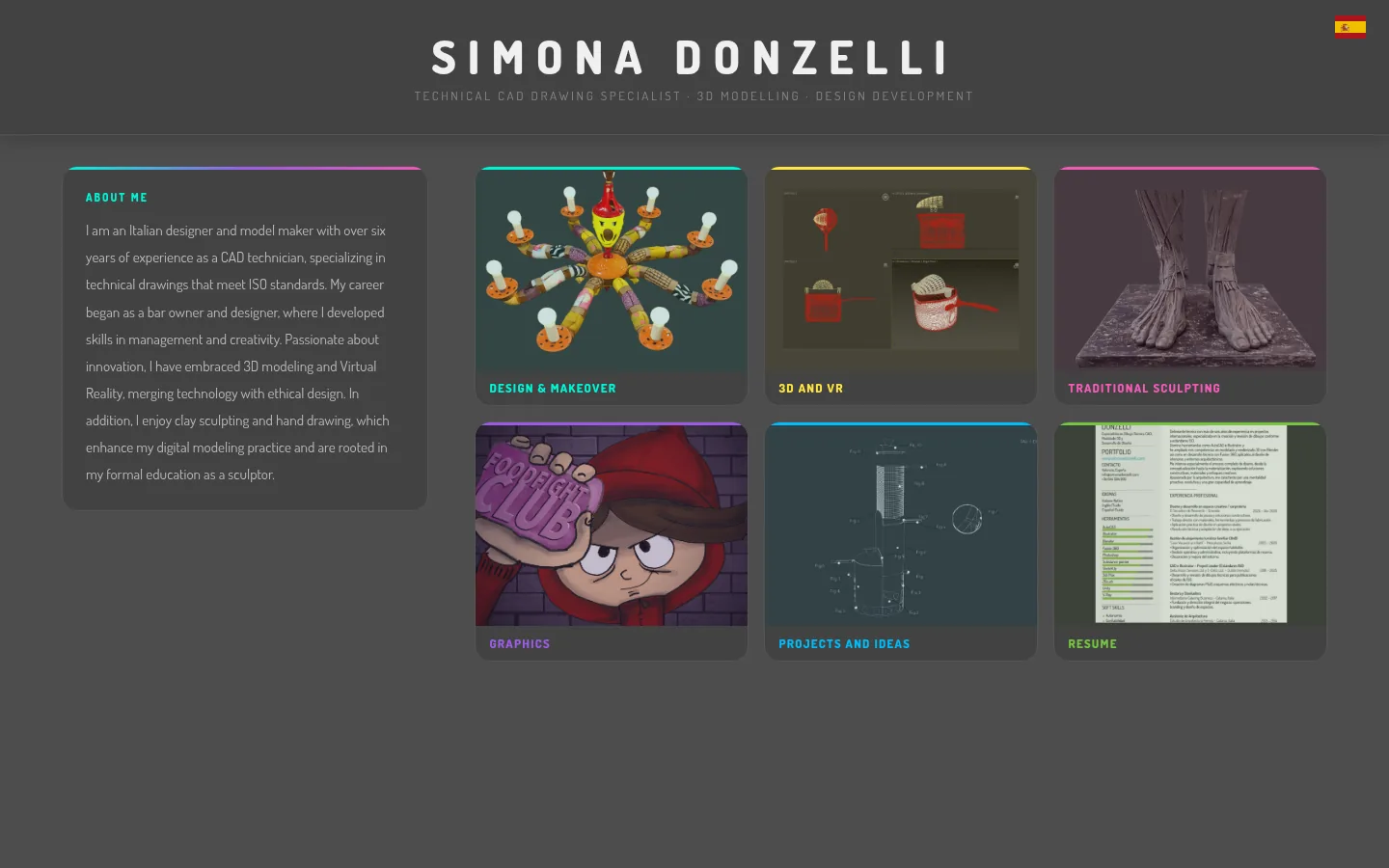 Portada del porfolio de Simona Donzelli